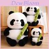 Niedliches und kuscheliges sitzendes Panda-Plüschtier mit Bambus, perfekt für Kinder und Tierliebhaber