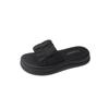 Slippers women's summer wear 2025 new fashion thick-bottomed muffin sandals Internet celebrity non-slip beach folds one-word drag