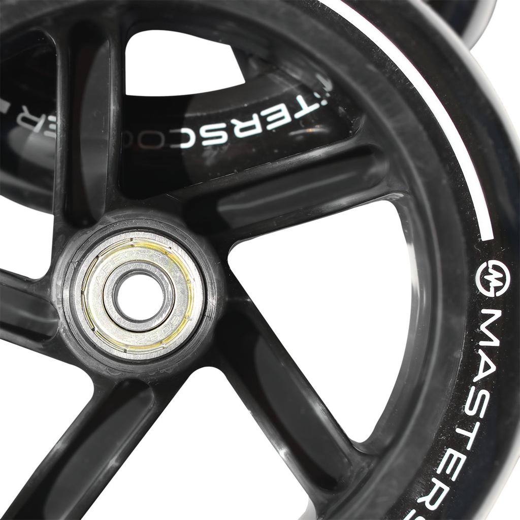 145mm MASTER Scooter Wheels Black + Bearings