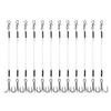 6/8/10cm Quick Snap Trailer Treble Hook 12Pcs Hook for Jig Head 40lbs Walleye Bass Fishing Tackle Accessories