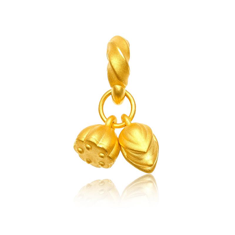 Вьетнамский Песочный Золотой Лотосовый Стебель Латунированный Женский Браслет-Браслет