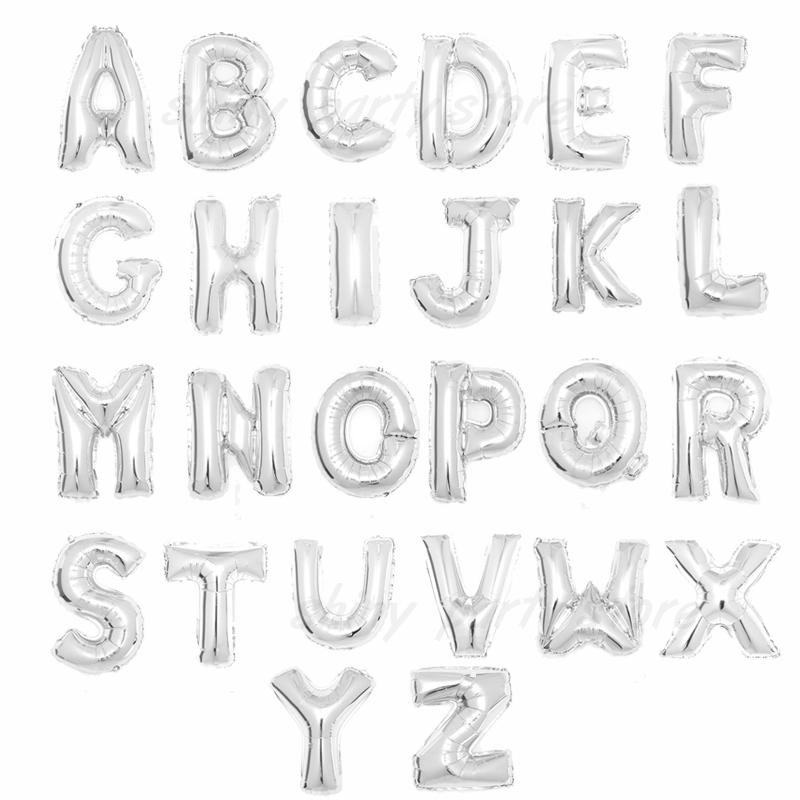 16/32inch Gold Foil Letter Alphabet Balloon Happy Birthday Party Balloons Wedding Decoration Kids Toys Baby Shower Air Balloon