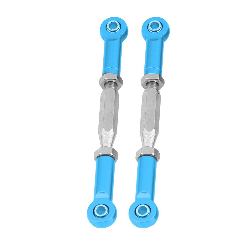 2 Stück Aluminiumlegierung Hintere Obere Lenkstangen für FS 53633  51805  51806 110 RC-Car (blau)
