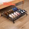 Bed Bottom Shoe Rack Bedroom Simple Organizer Shelf Household Space-Saving Grid Shoes Racks Living Room Portable Storage Shelves