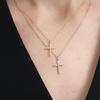 14k Diamond Noble Cross Pendant (14k Gold) #LCP02