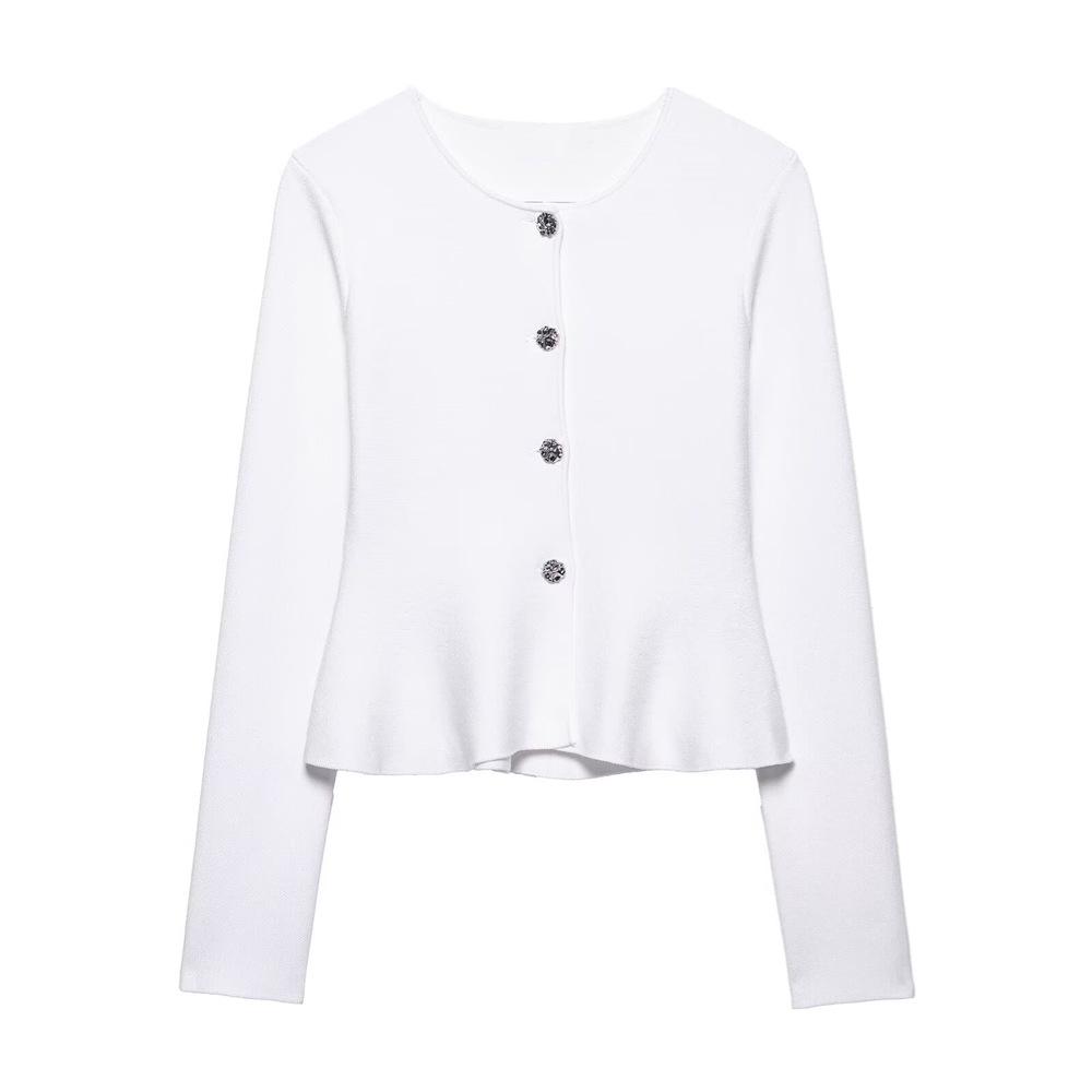 Spring/Summer 2025 Women's Set: Fine-Needle Round Neck Jacket & Casual Short Skirt