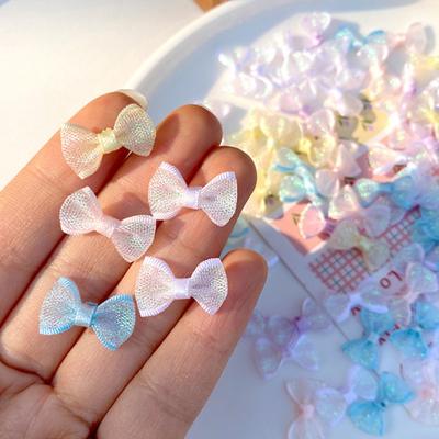 10 Pcs Mini Bows Tiny Ribbon Bows Small Pre-tied Bows for DIY Crafts Sewing Scrapbooking Gift Wrapping Hair Accessories Party Decoration