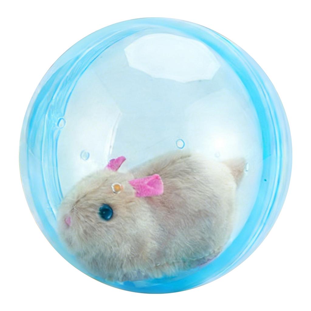 Peluche Interattivi Criceto Rotolante-Palla Attiva Coniglio Elettrico-Criceto Palla Rotolante Trasparente Giocattolo Esercizio Piccoli Animali