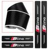 2026 Hot 4Pcs Carbon Fiber Car Door Edge Sill Protector Strip Emblems 3D Stickers For qaz13 A4 A3 A5 A6 A7 A8 Q3 Q5 Q7 Q8 B5 B6 B7 B8 B9