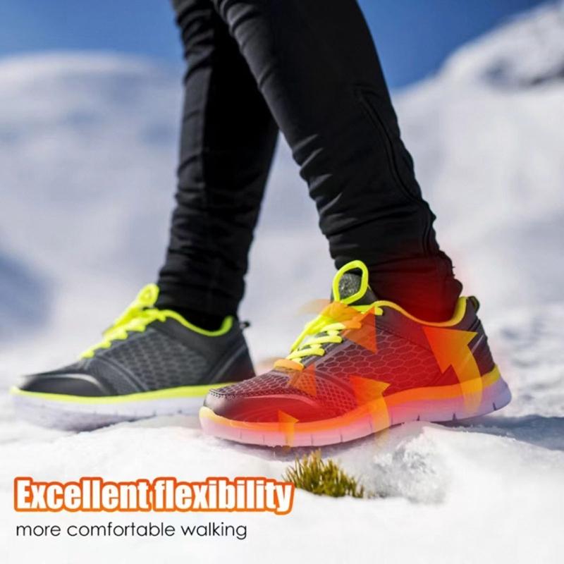 USB Rechargeable Electric Heated Insoles Winter Foot Warmer Cuttable Electric Heated Shoe Pad for Man Women