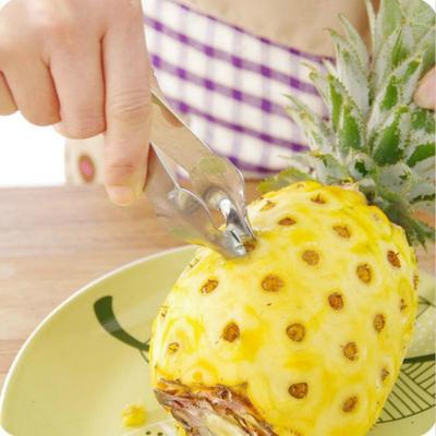 Neu 1 stück Küche zubehör edelstahl clamp ananas geschält zange pinzette gadget werkzeug