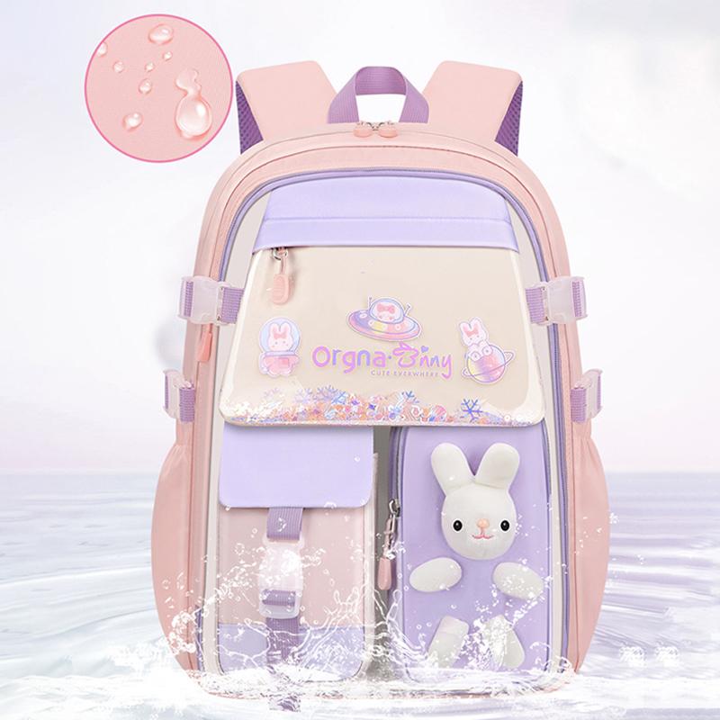 Elementary School Backpack for Grades 3-6 Ergonomic Waterproof Lightweight Schoolbag Multi-functional Refrigerator-style Student Backpack