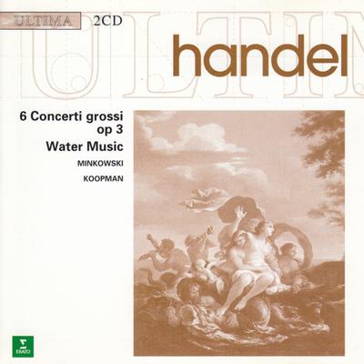 CD HANDEL, MINKOWSKI, ABO; KOOPMAN - Handel:6 Concertos/Water Music  3984242432 Erato France Classical Used