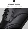 Men's Formal Brogue Leather Shoes - British Style, Small To Large Sizes