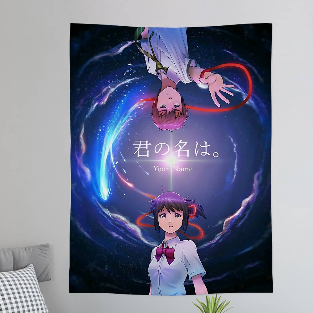 Your Name Hanging Bohemian Tapestry Japanese Wall Tapestry Anime Kawaii Room Decor