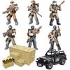Movable Military Minifigure Building Blocks for Boys
