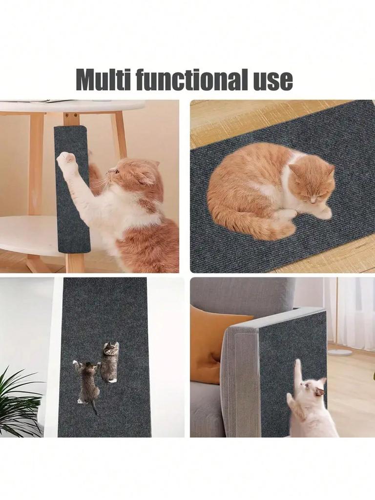 1pc cat scratch mat, self-adhesive replacement cat scratch mat, indoor cat scratch furniture protector