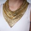 Headscarf Sequined Triangle Scarves Korean Style Bandanas Fashion Shawl Headband  Men
