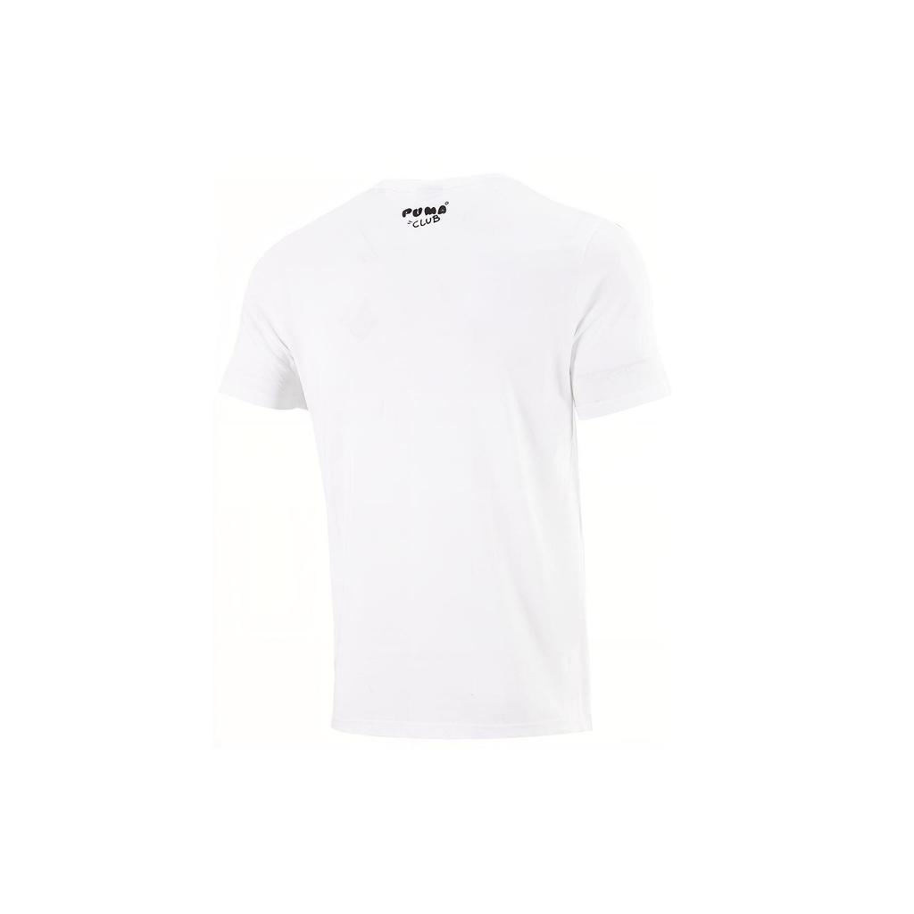 Puma Fun Fried Egg Print Sports Short Sleeve T-Shirt Men Tops White 533197-02