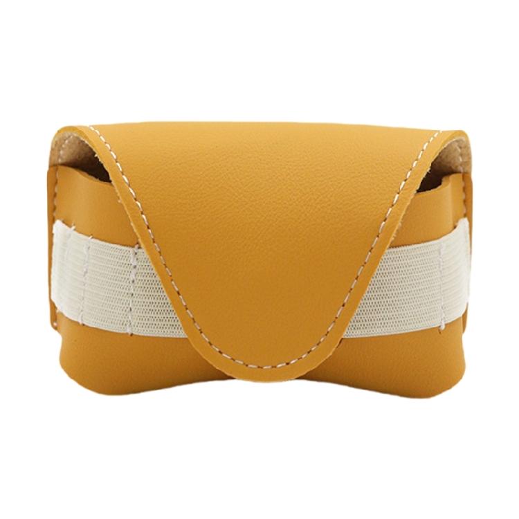 Golfs Balled Pouch Bag PU Leather Golfs Balled Storage Case Golfs Tees Holder Golf Balled Container Belt Waist Bag