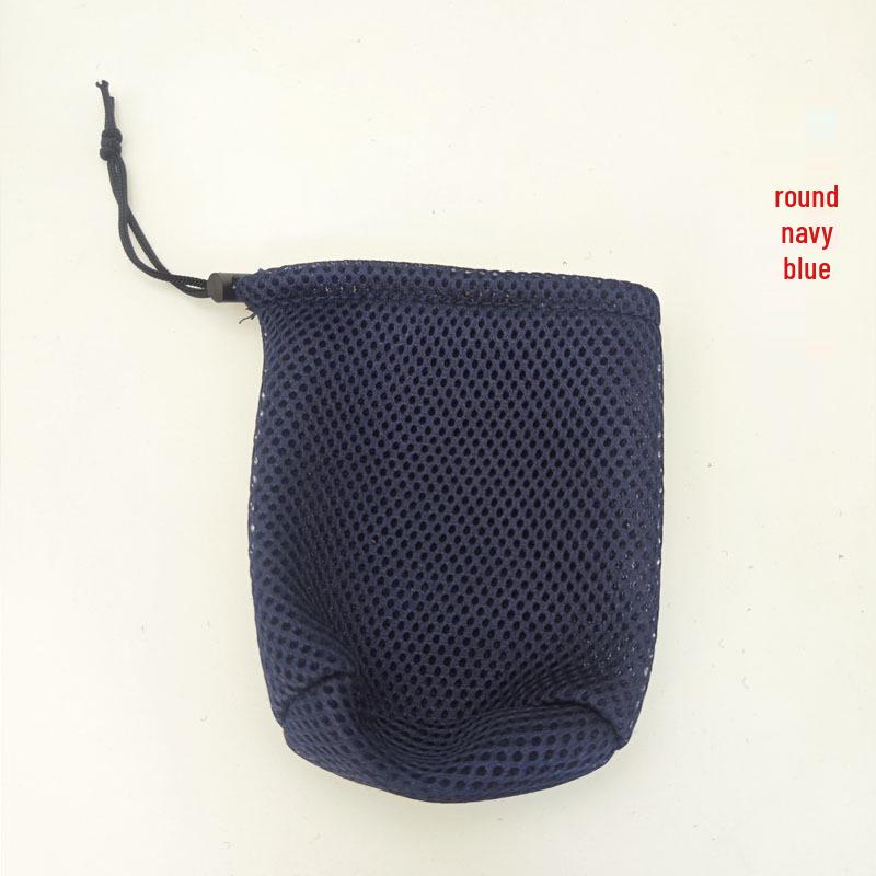 Mesh Drawstring Bag with Spring Buckle - Ideal for Sunglasses, Mobile Phones, and More. Versatile Grid Storage for Everyday Essentials.