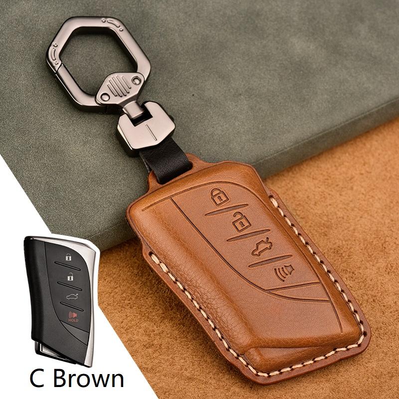 S Genuine Leather Car Remote Key Fob Cover Key Case For Lexus Es300H Es350 Es200 Es260 Ls350 Ls500H Fob Key
