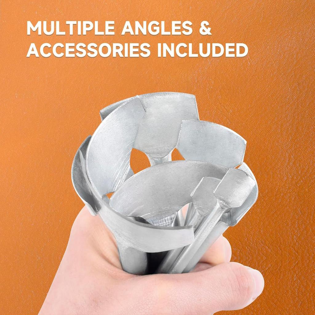 7pcs Arc-Shaped DIY Leather Craft Tools Quarter Circle Punch & Edge Cutter for Strap Belts, Wallets & Bags (10-40mm) 1