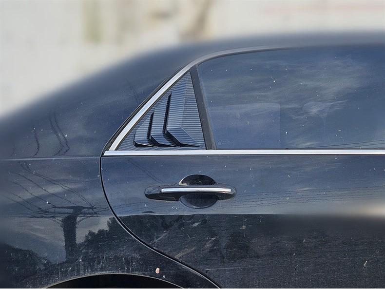 Seventh Generation Honda Accord Rear Triangle Window Louvers (2003-2007) - Mustang Style Exterior Modification.