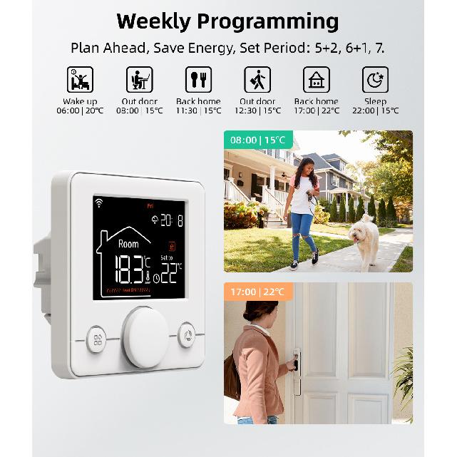 EZAIOT tuya smart home thermostat water electric floor heating gas boiler WiFi temperature remote controller with google alexa Fuel Injectors 6
