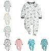 Baby Spring & Autumn Hooded Long-Sleeve Romper: Printed Jumpsuit & Crawling Bodysuit