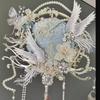 DIY Xiuhe Bridal Round Fan Kit: Flowing Light Ancient Style Wedding Accessory