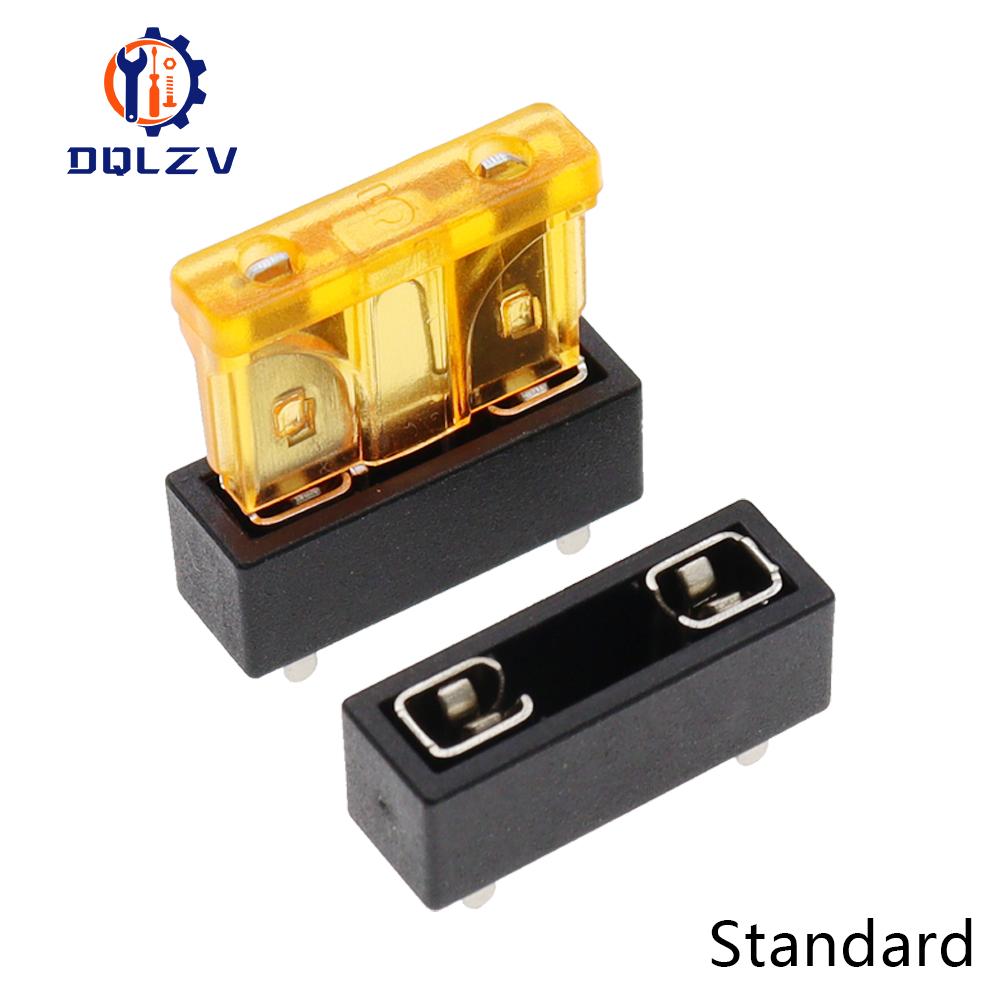 

5PCS Universal Car Fuse Holder PCB Panel Mount Insurance Blocks Safety Terminals 10A Micro Mini Small Medium No Fuse