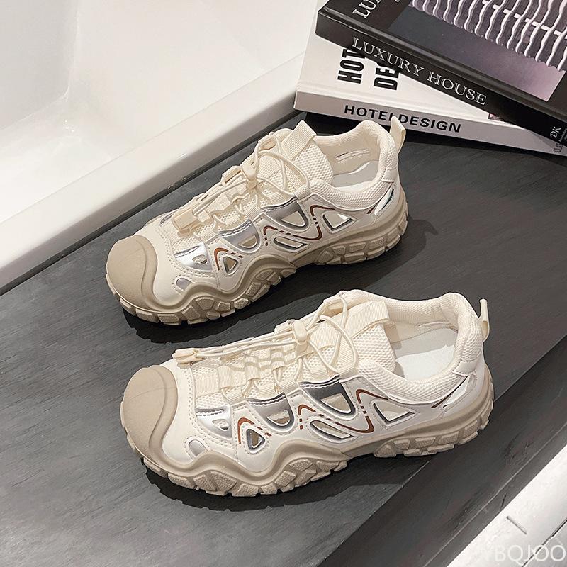 Fashion Fashionable Thick Soled Sneakers Summer New Breathable Versatile Soft Soled Women's Shoes Mesh Casual Comfortable Women's Shoes