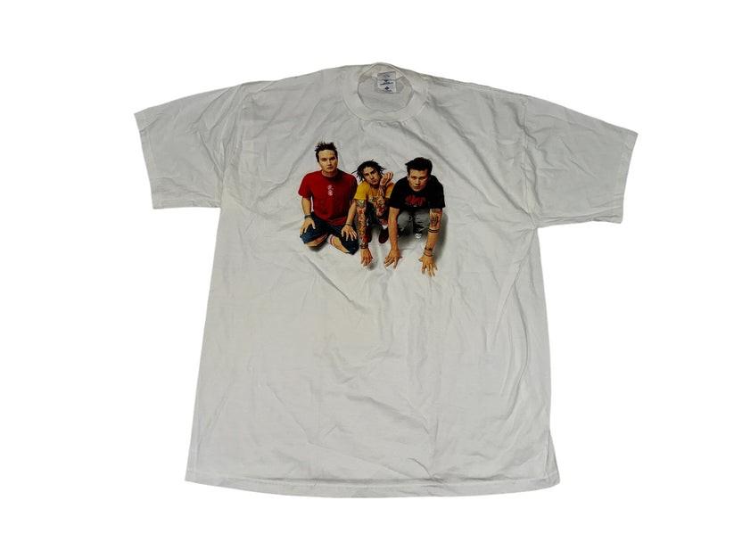 Vintage 2000 Blink 182 T-Shirt Classic Style Retro White Tee QT2060