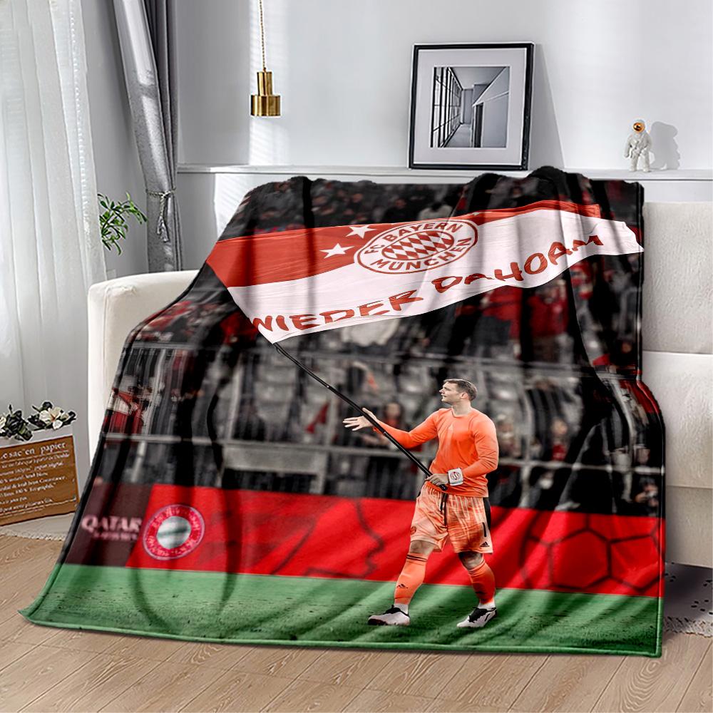 Bayern Munich Blanket Soft & Cozy Great for Seaside Bed Chair for All Occasions Playful Design Ideal Gift for Friends Family Couples Picnic