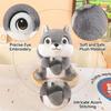 Plush Squirrel Stuffed Animal Toy Soft Cute Sitting Design with Acorn Accessory for Kids and Collectors Gift