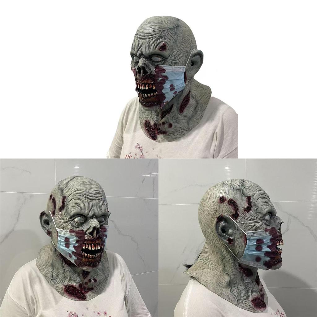 Zombie Latex Mask For Halloween Horror Party With Diy Design And Scary Face