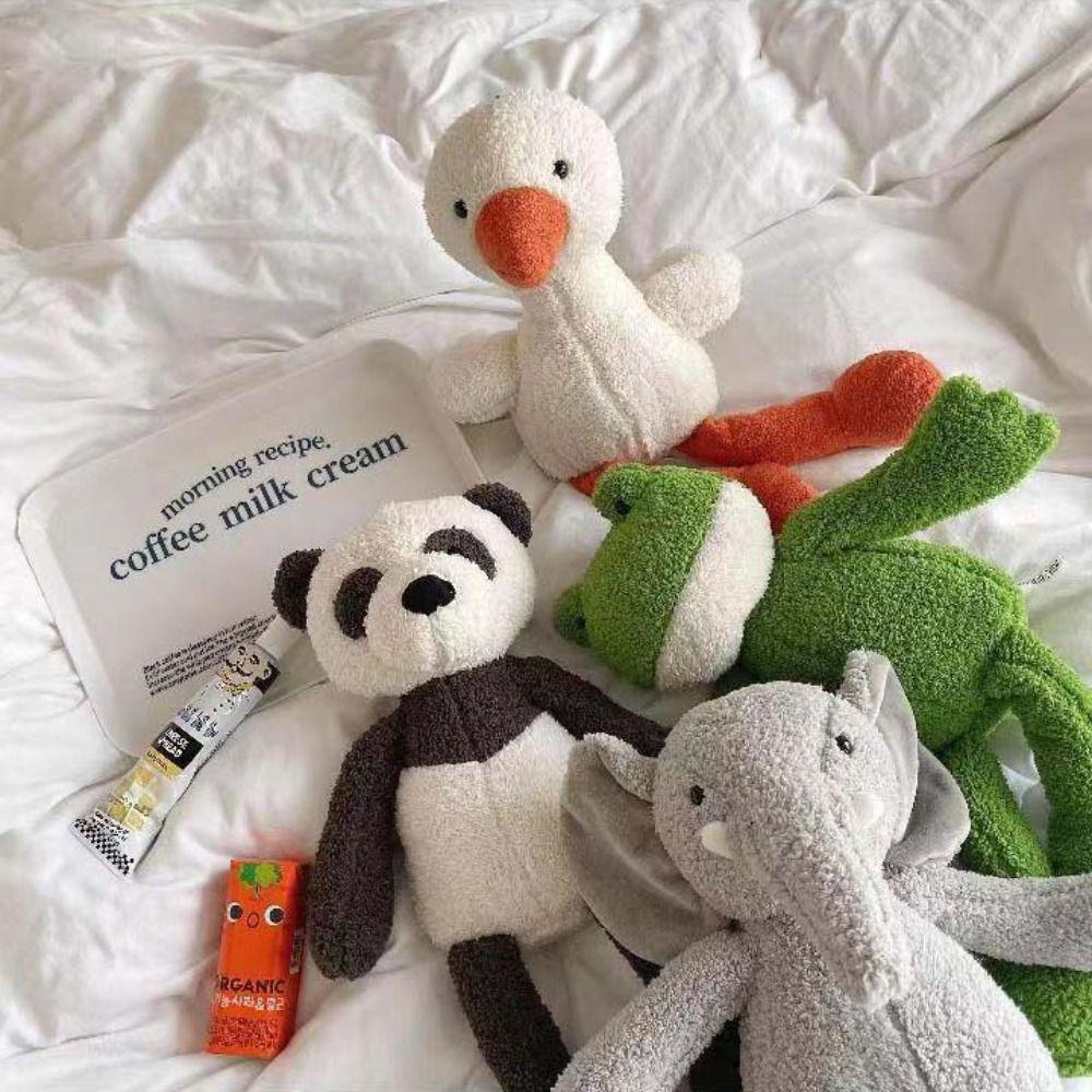 Rabbit Duck Elephant Panda Plush Cute Bunny Long Legs Frog Doll Baby Appease Toy