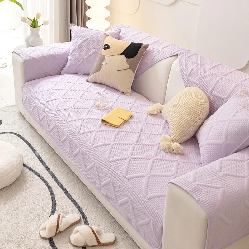 Thicken Cotton Sofa Covers Pets Kid Mat Sofas Towel Anti-slip Couch Protector Slipcover Removable Sofa Blanket for Living Room
