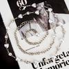 Waist Chain Women's Decorative Pearl Rhinestone Inlaid Fashionable Versatile Dress Body Chain Women