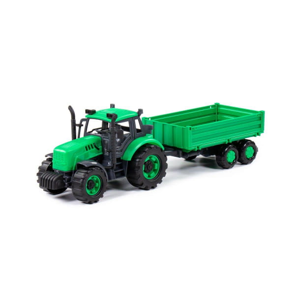 Traktor Progress Inercyjny Z Przyczepą Zielony W Pudełku - Polesie Wader