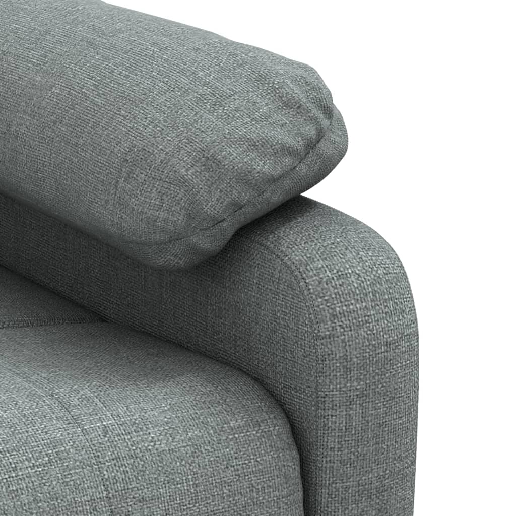 Vidaxl Armchair With Massage, Dark Gray, Fabric