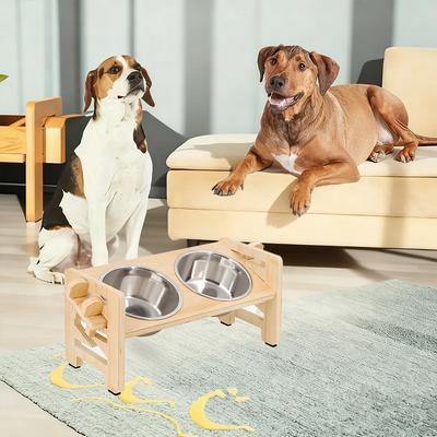 Adjustable Elevated Pet Bowl Stand Anti-Spill Non-Slip For Small Medium Large Cats Dogs Food Water Bowl Holder Easy Clean