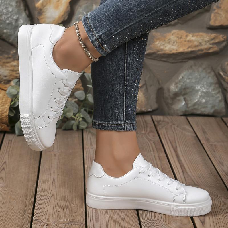 2026 Neue Weiße Vielseitige Paarlaufschuhe Unisex Sportlich Lässig Flach Übergröße Sneaker