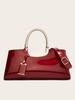 Women's bag fashion light glue patent leather handbag bridal wedding bag dinner bag