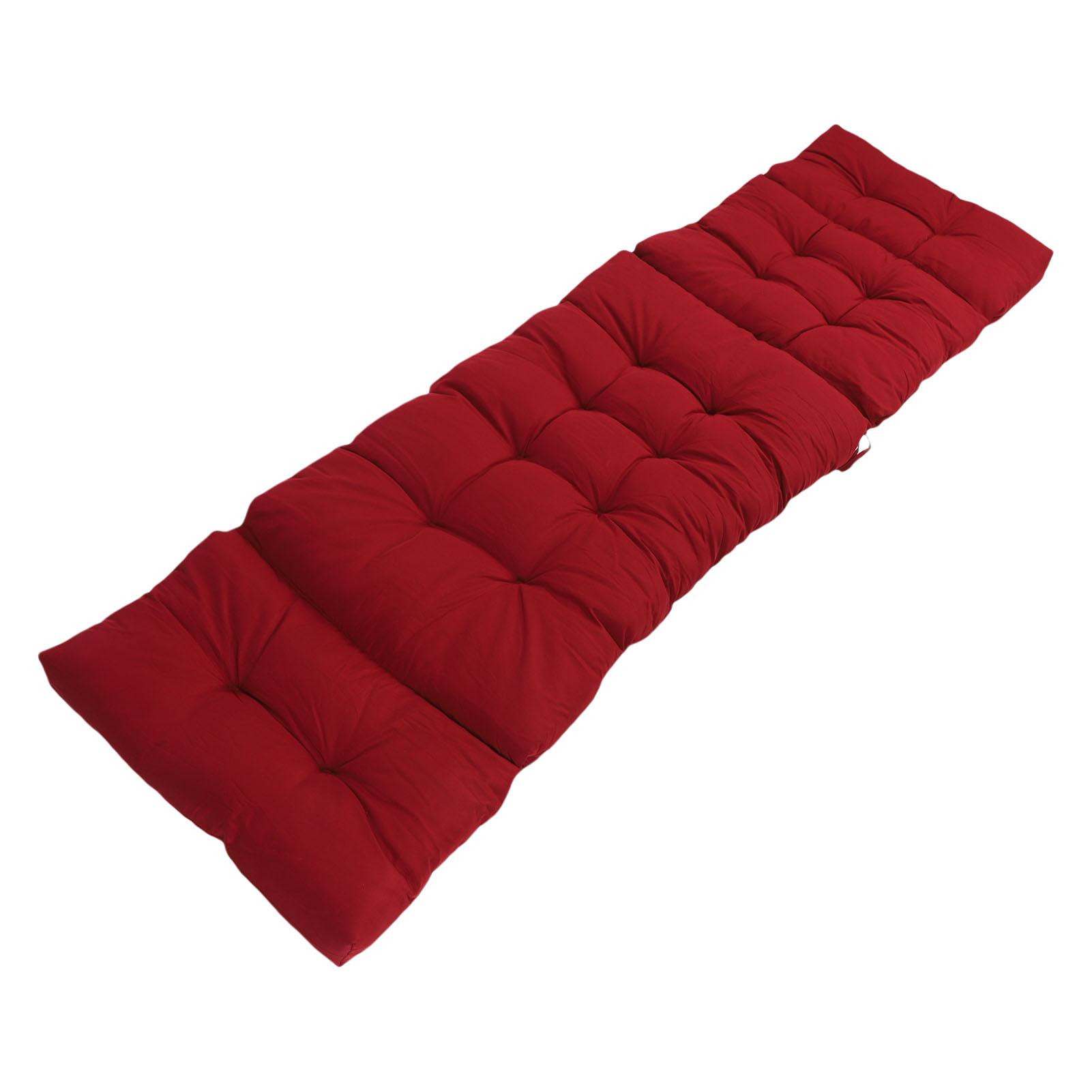 

Подушка для шезлонга для использования в помещении и на открытом воздухе с завязками, брызгозащищенная подушка для шезлонга, замена для вино красного