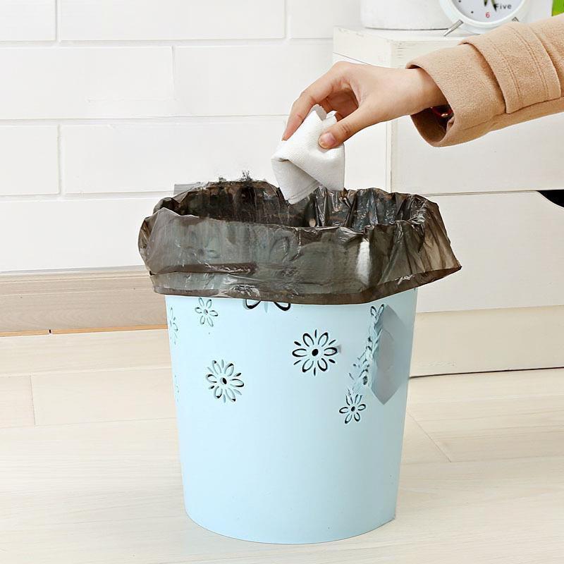 Lily Runder Plastik-Abfallkorb - Deckelloser Mülleimer für Küche, Bad, Büro - Erhältlich in den Größen Groß, Mittel und Klein.