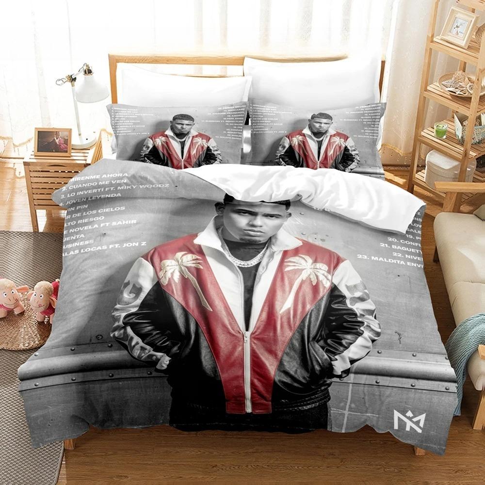 3D Print Rapper M-Myke Towers Bedding Set Single Twin Full Queen King Size Bed Set Adult Kid Bedroom Duvetcover Sets