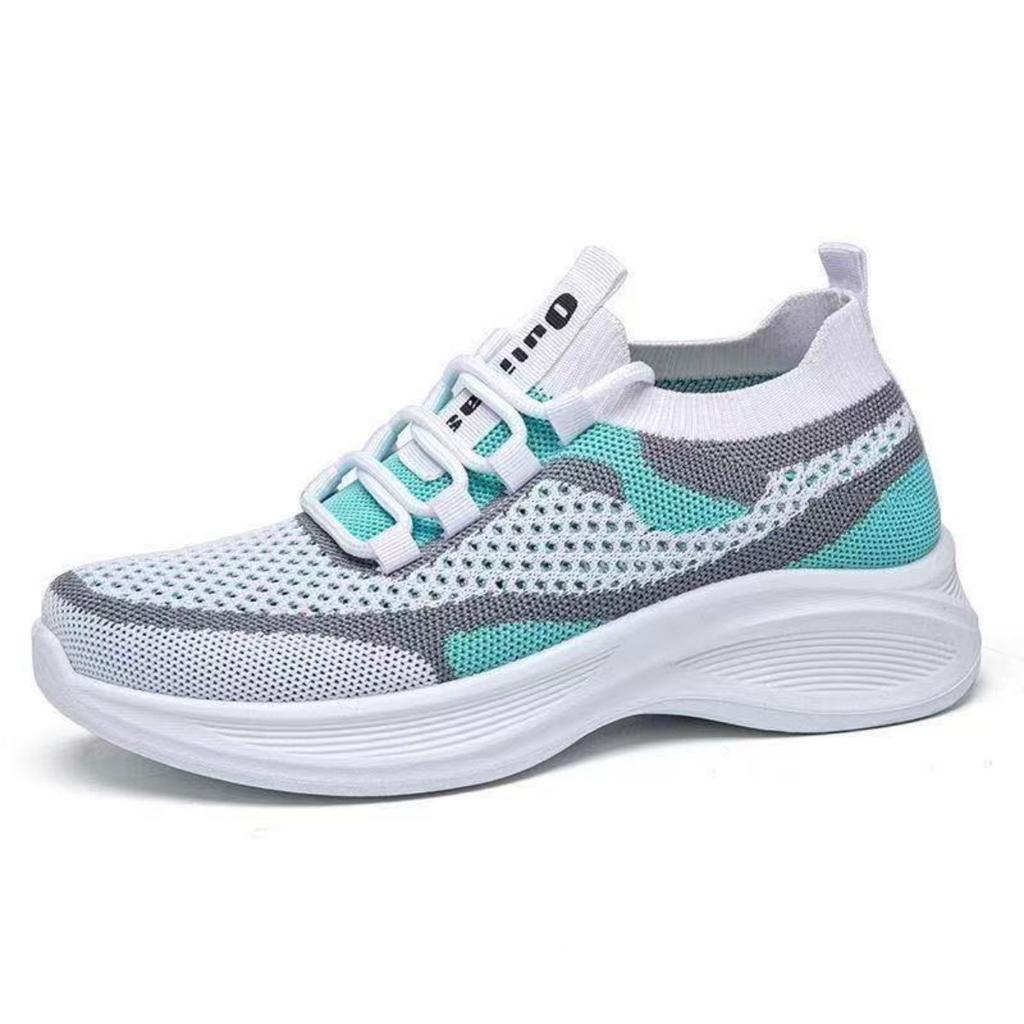 Mesh Casual Women's Shoes Woven Mesh New Breathable Soft Sole Running Casual Versatile Thick Sole Sports Casual Shoes