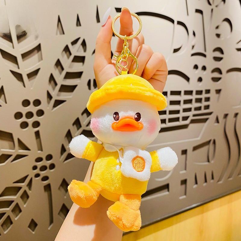 Adorable Plush Duck Keychain Cute Backpack Accessory Perfect Gift For Kids And Adults